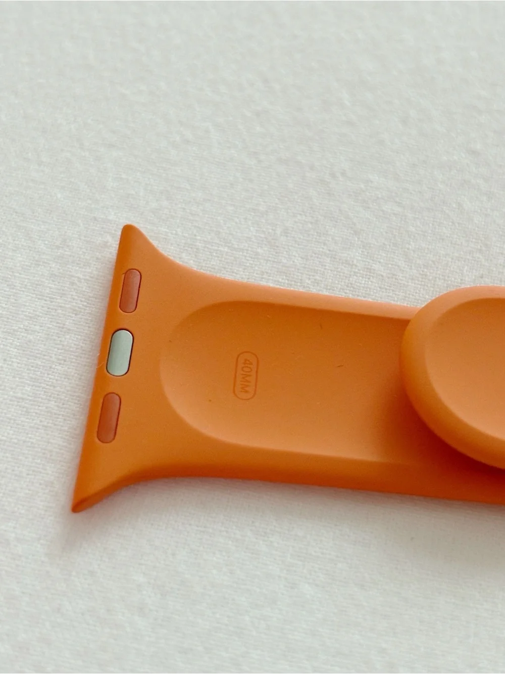 NWT Hermés Orange Silicone Apple Watch Band